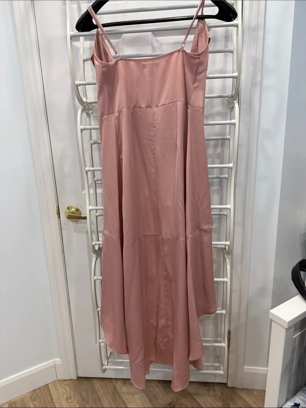 Wrap Ruffle Midi Dress - Pink - Picture 2 of 4